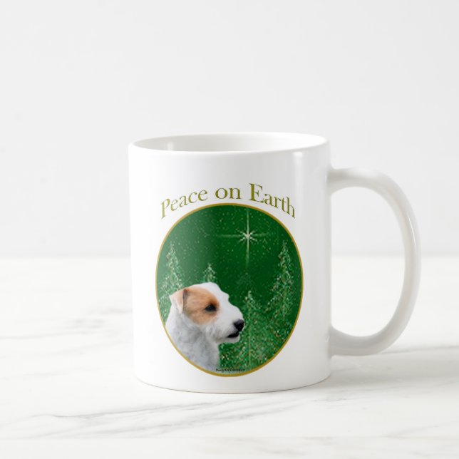 Jack Russell Terrier (broken) Peace Coffee Mug (Right)