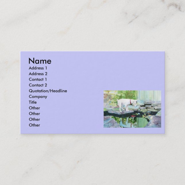 Jack Russell Terrier Business Cards (Front)