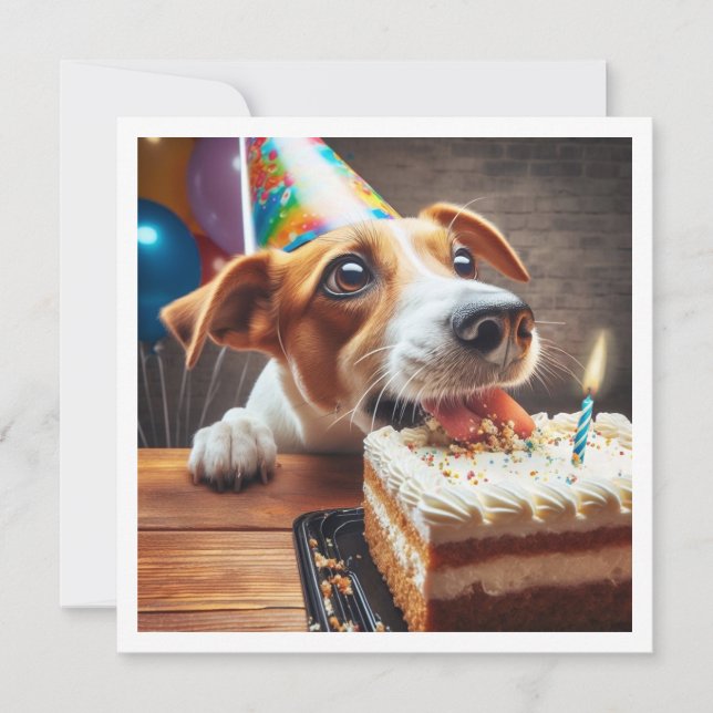 Jack Russell Terrier card, Jack Russell Terrier Invitation (Front)