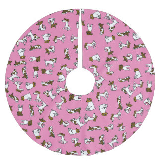 Jack Russell Terrier Cartoon Tree Skirt