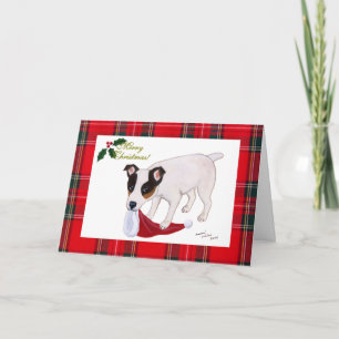 Jack Russell Terrier Christmas Card