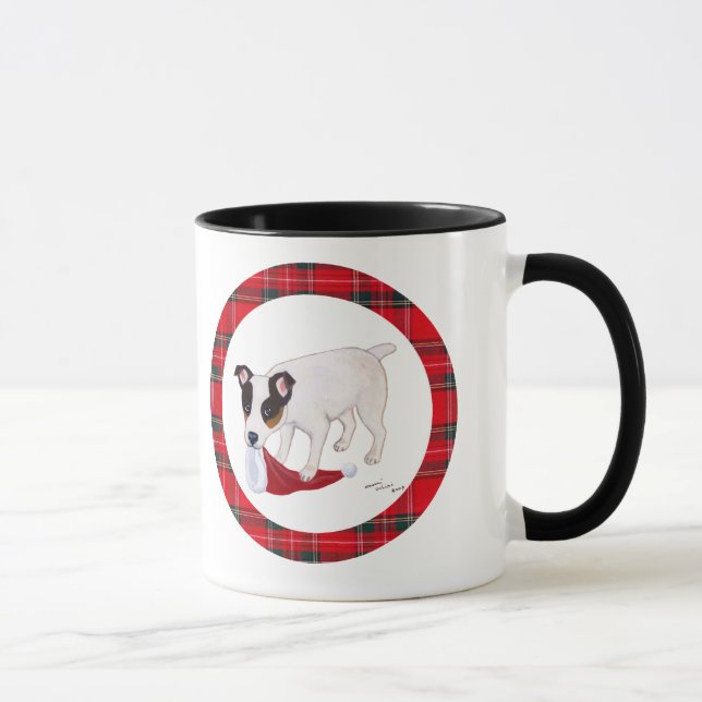 Jack Russell Terrier Christmas Mug (Right)