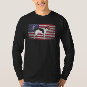 Jack Russell Terrier Dog 4th Of July American Flag T-Shirt