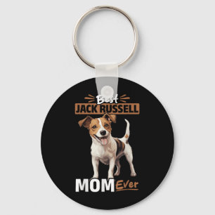 Jack Russell Terrier Dog Best Jack Russel Mom Ever Keychain