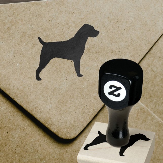 Jack Russell Terrier Dog Breed Silhouette Rubber Stamp (Creator Uploaded)