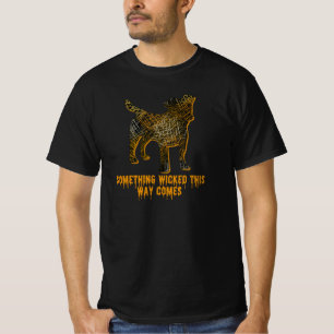 Jack Russell Terrier Dog Silhouette Fun Halloween T-Shirt