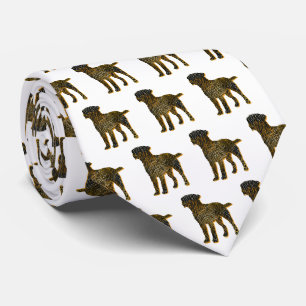 Jack Russell Terrier Dog Silhouette Halloween Whte Tie