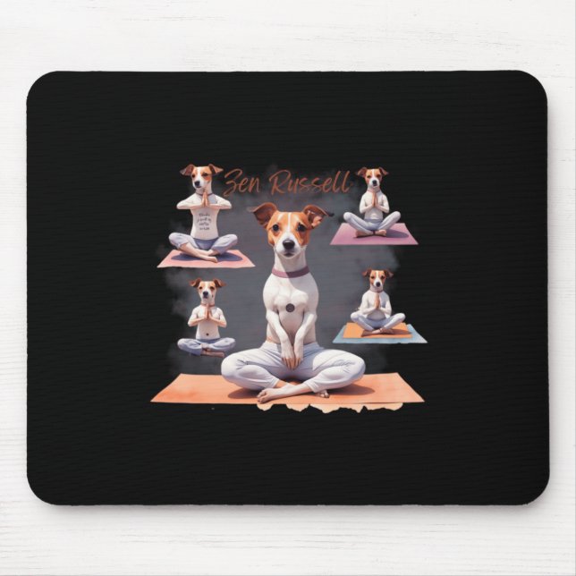 Jack Russell Terrier Dog Zen Moments With Jack Rus Mouse Pad (Front)