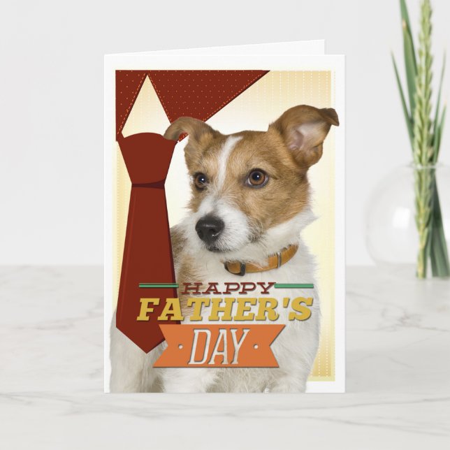 Jack Russell Terrier Father's Day Card (Front)