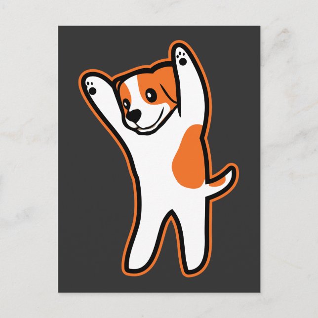 Jack Russell Terrier Gift - Funny Dog Love Postcard (Front)