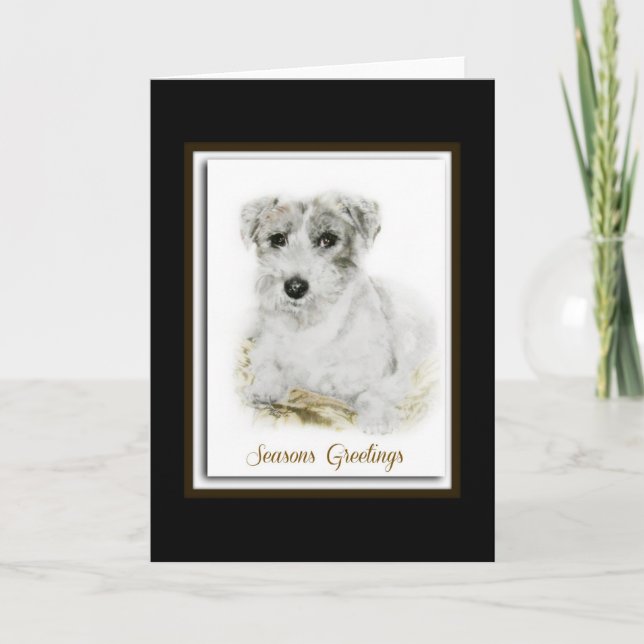 Jack Russell Terrier Holiday Card (Front)