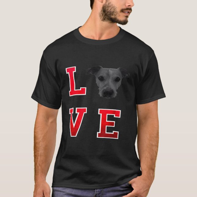 Jack Russell Terrier  I love Jack Russell     T-Shirt (Front)