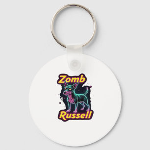 Jack Russell Terrier JRT Zombie Dog Halloween Esse Keychain