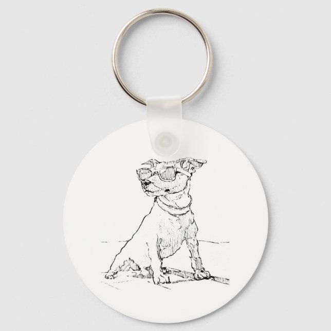 Jack Russell Terrier  Keychain (Front)