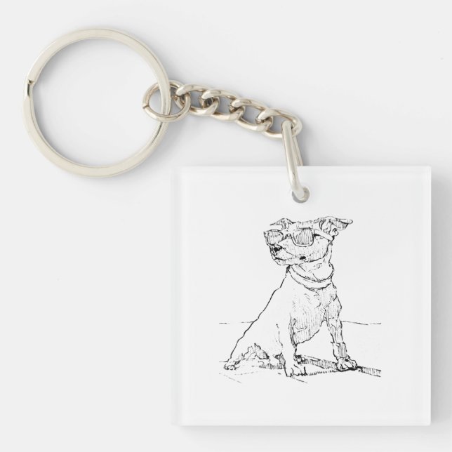 Jack Russell Terrier  Keychain (Front)