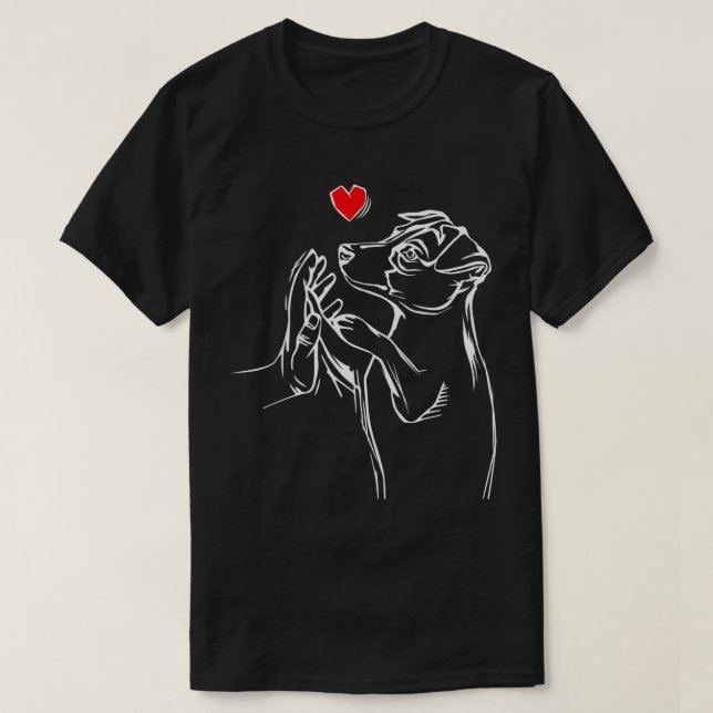 Jack Russell Terrier Love Cute Dog Mom Funny Girls T-Shirt (Design Front)