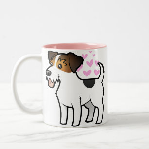 Jack Russell Terrier Love Two-Tone Coffee Mug