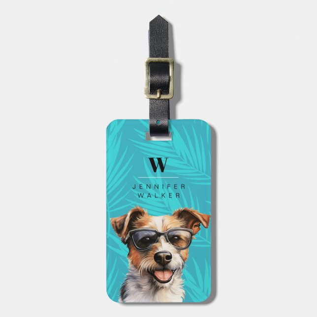 Jack Russell Terrier Luggage Tag (Front Vertical)