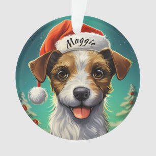 Jack Russell Terrier Ornement de Noël personnalisé
