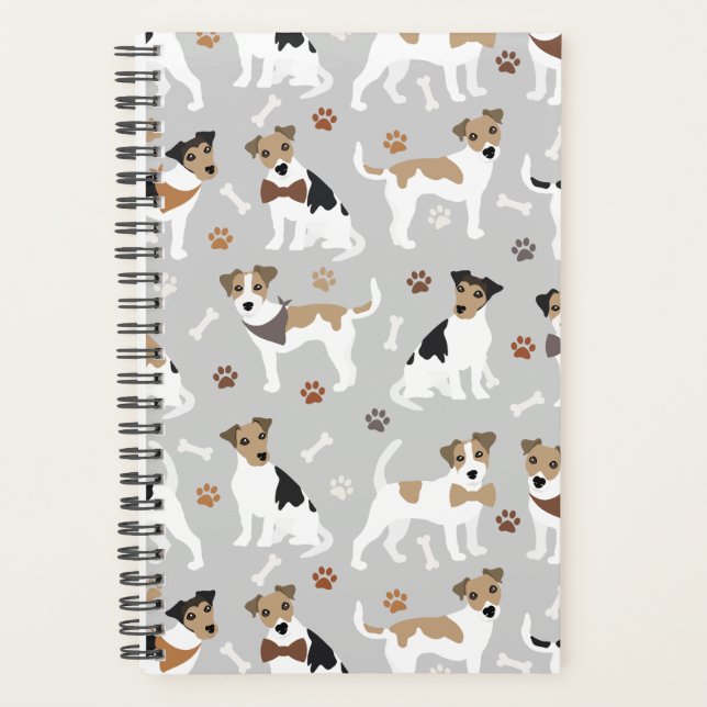 Jack Russell Terrier Patrouilles et Bones Planner (Devant)