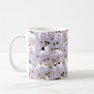 Jack Russell Terrier Paws and Bones Coffee Mug