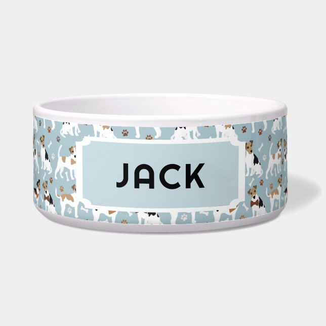 Jack Russell Terrier Paws and Bones Dog (Front)