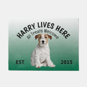 Jack Russell Terrier Personalized Dog Lover  Doorm Doormat
