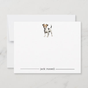 Jack Russell Terrier Personalized Note Cards