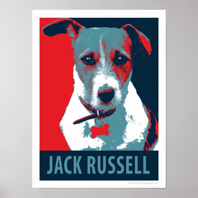 Jack Russell Terrier Political Parody Poster 12x16 (Front)