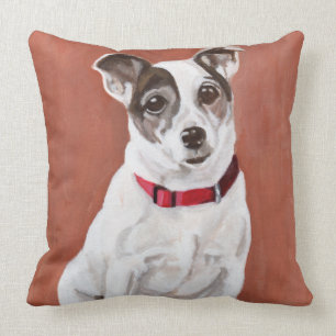Jack Russell Terrier Portrait Pillow