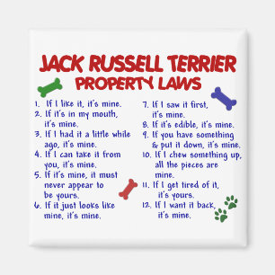 JACK RUSSELL TERRIER Property Laws 2 Magnet