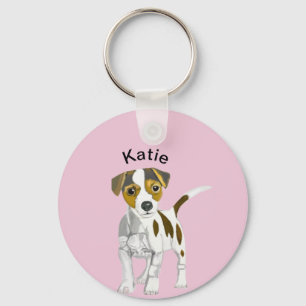 Jack Russell Terrier Puppy  Keychain