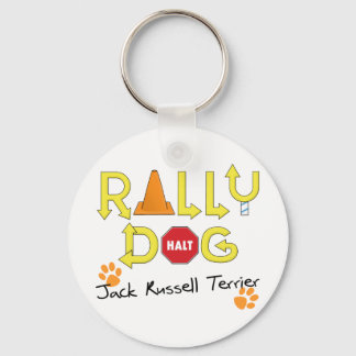 Jack Russell Terrier Rally Dog Keychain
