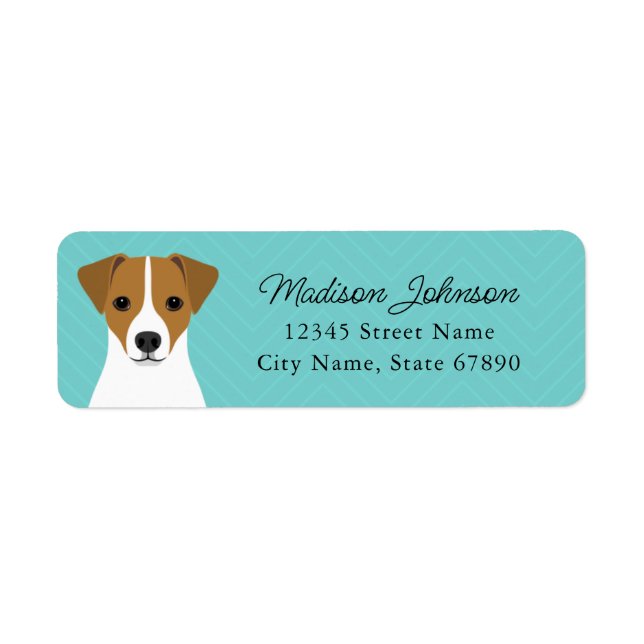 Jack Russell Terrier Return Address Labels (Front)