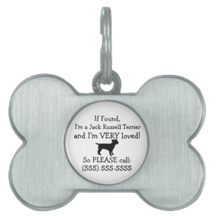Jack Russell Terrier Safety Tag Return to Owner