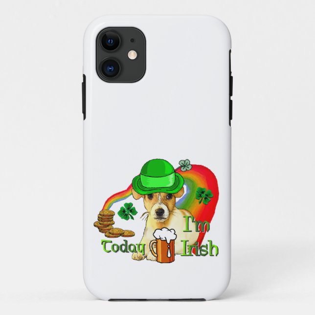 Jack Russell Terrier St Patricks Case-Mate iPhone Case (Back)