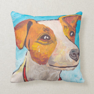 Jack Russell Terrier Throw Pillow