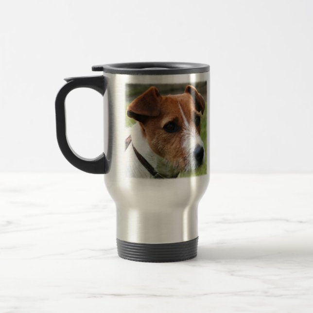 Jack Russell Terrier Travel Mug (Left)