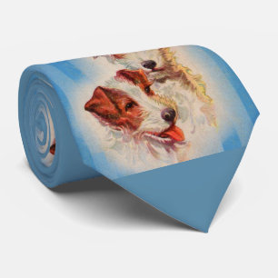 Jack Russell terriers print Tie
