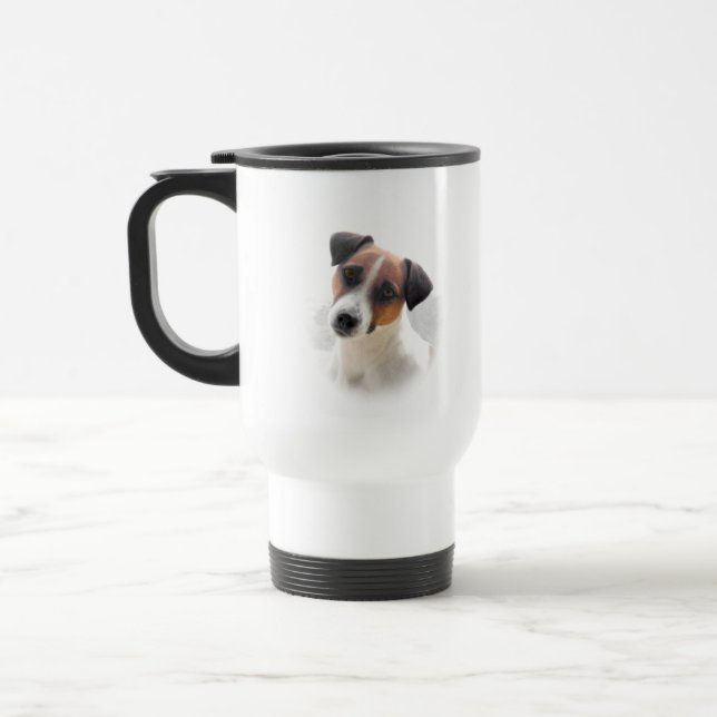 Jack Russell Travel Mug (Left)