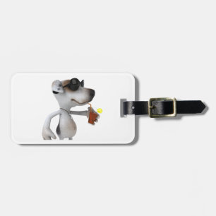 Jack Russell Wearing Sunglasses Luggage Tags