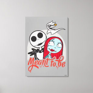 Jack & Sally   Meant to Be Canvas Print