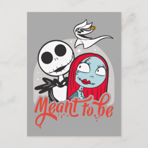 Jack & Sally   Meant to Be Postcard