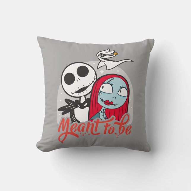 Jack & Sally | Meant to Be Throw Pillow (Front)
