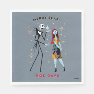 Jack & Sally   Merry Scary Holidays Napkin