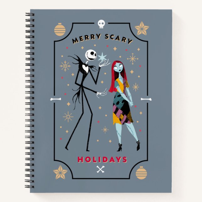 Jack & Sally | Merry Scary Holidays Notebook (Front)