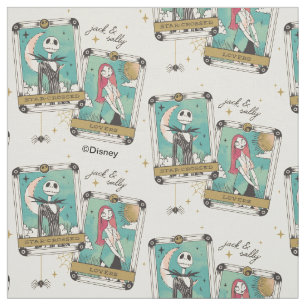 Jack & Sally Star-Crossed Lovers Tarot Cards Fabric