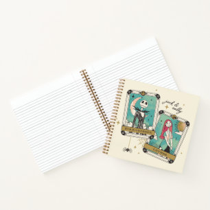 Jack & Sally Star-Crossed Lovers Tarot Cards Notebook