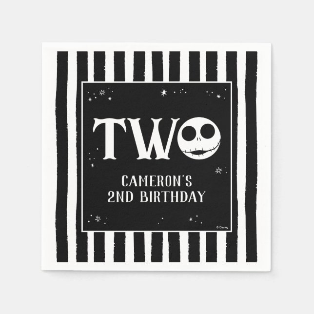 Jack Skellington 2nd Birthday - TWO Napkin (Front)