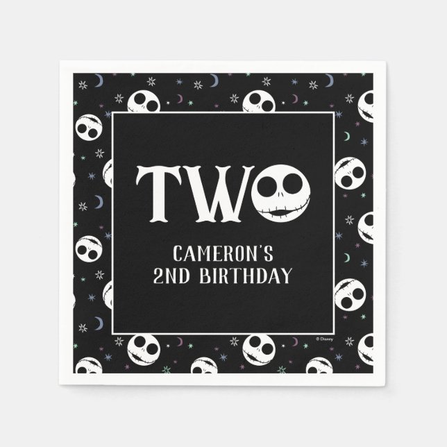 Jack Skellington 2nd Birthday - TWO Napkin (Front)